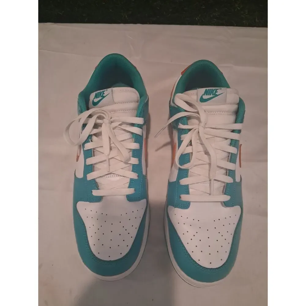 Nike Dunk Low Miami Dolphins White Dusty Cactus DV0833-102 Men's Size 13 Used